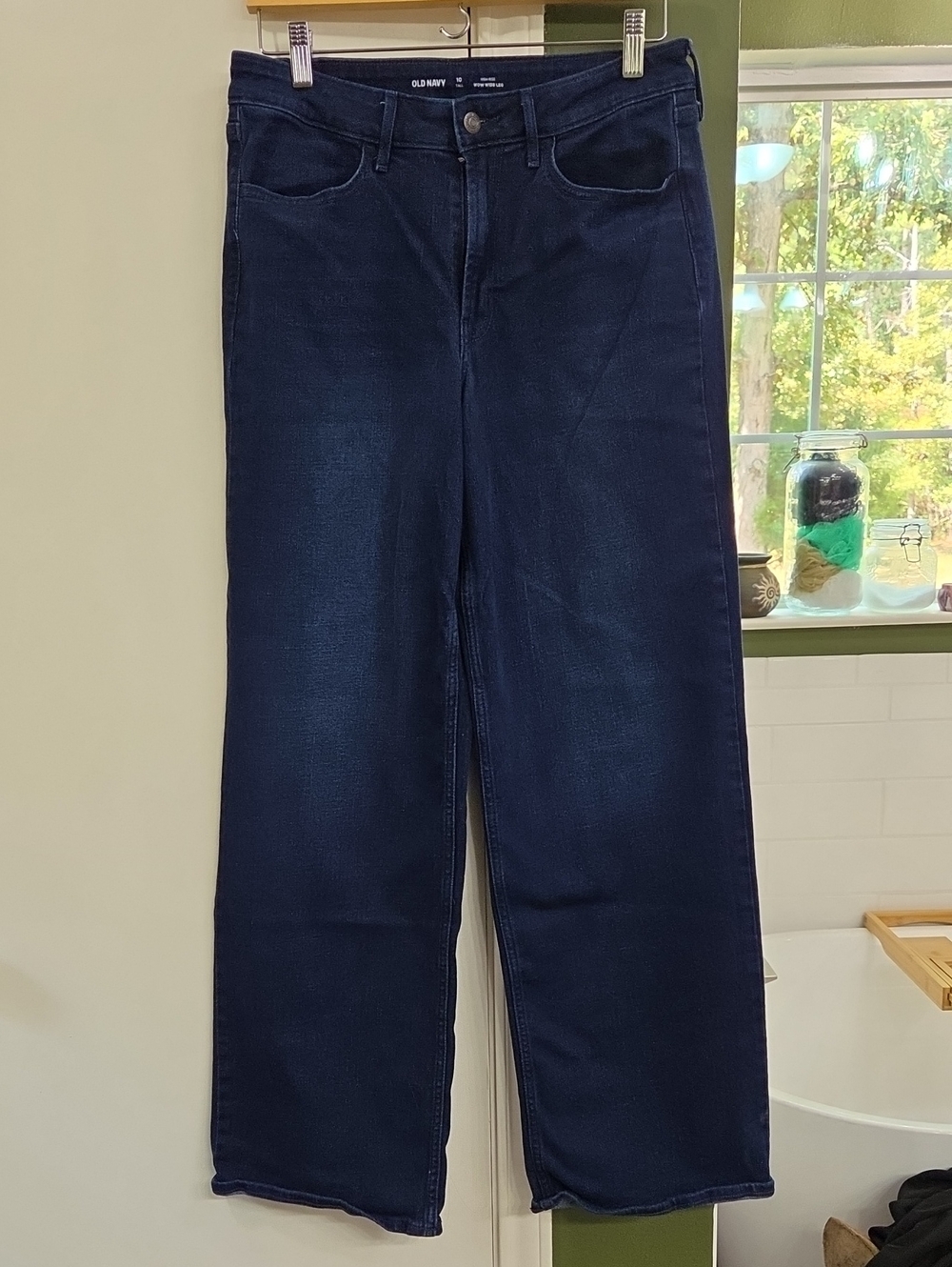 Old Navy Dark Blue Wide Leg Jeans